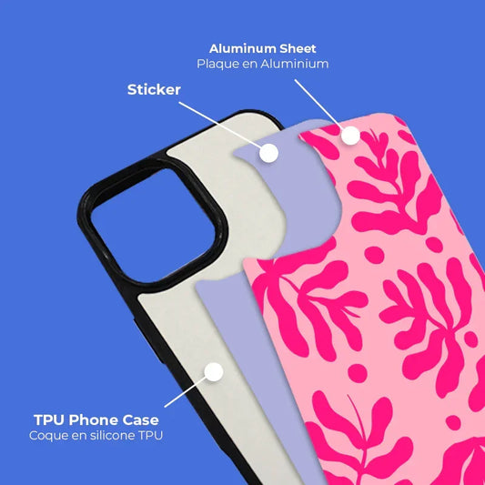 Coque-sublimation.fr Coque Sublimable Coque Sublimation Apple Compatible MagSafe - Contour noir Coque Sublimation Apple Compatible MagSafe - Contour noir