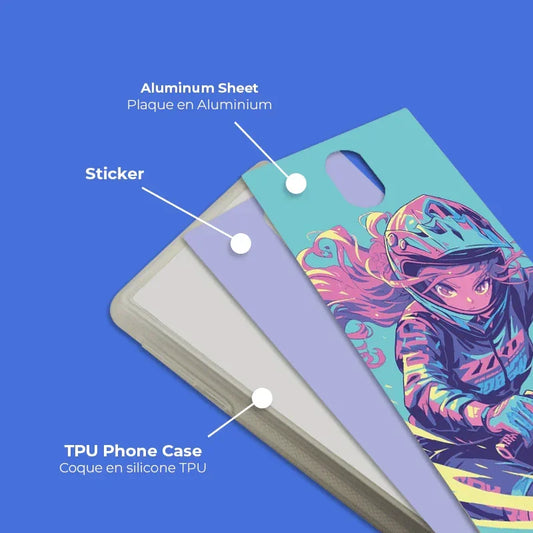 Coque sublimation 2D TPU pour Nokia 6, 3. La plaque arrière en aluminium dédiée à la sublimation permet la personnalisation de la coque.