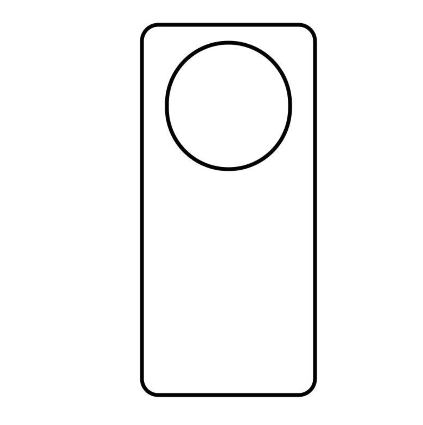 Oppo Reno Sublimation Case - Black Outline