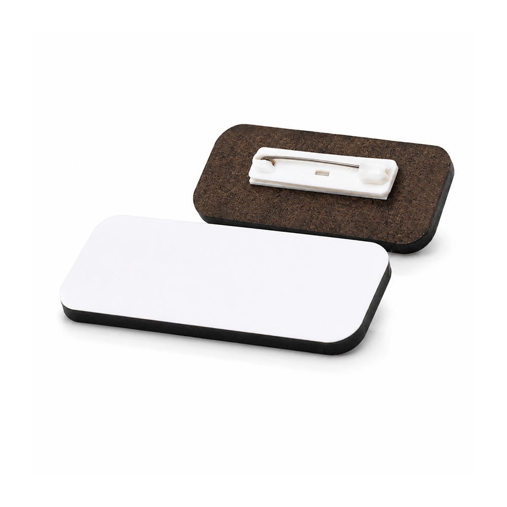 Coque-sublimation.fr Badge Badge sublimation rectangle en bois Badge sublimation rectangle en bois