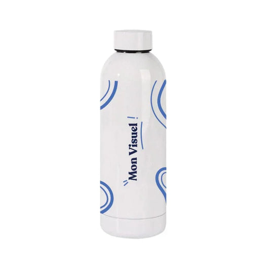 Coque sublimation Gourde Gourde blanche sublimable à bouchon plat Gourde blanche sublimable à bouchon plat