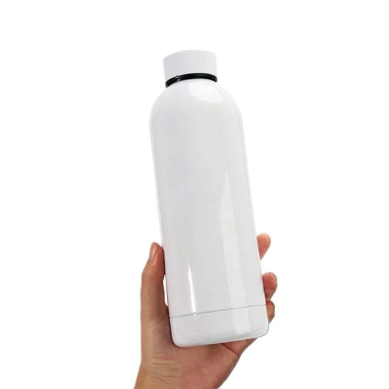 Coque sublimation Gourde Gourde blanche sublimable à bouchon plat Gourde blanche sublimable à bouchon plat