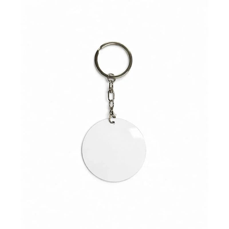 Coque sublimation Porte-Clé Rond / Recto/Verso Porte-clés en métal vierge à sublimation Porte-clés en métal vierge à sublimation