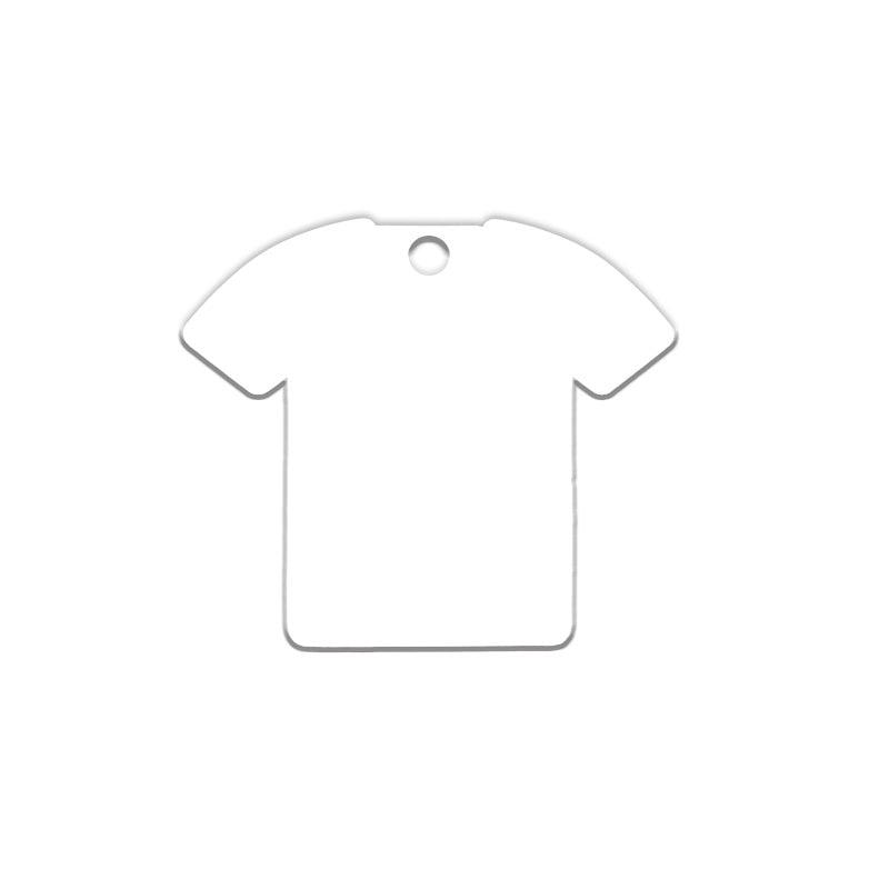 Porte-clés en plastique vierge à sublimation imprimable recto-verso