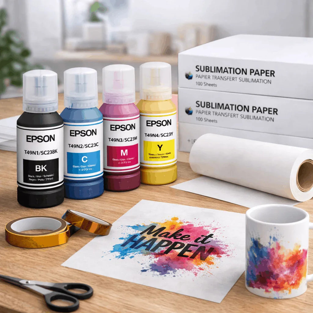 Consommables sublimation encres scotch papier sublimation