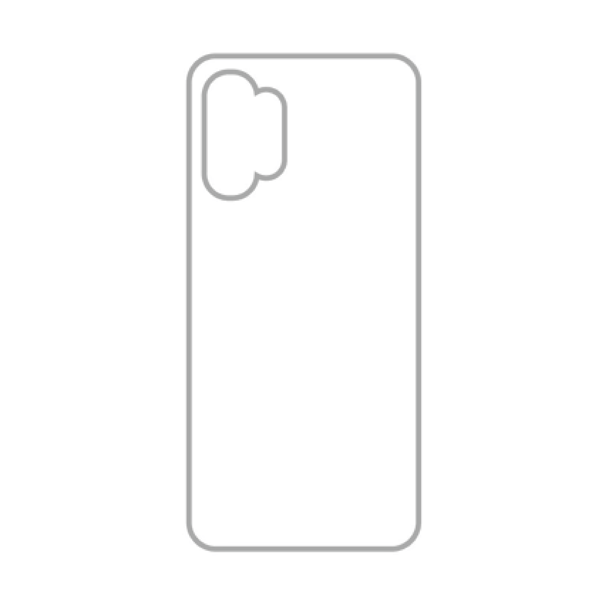 Coque sublimation 2D TPU pour Samsung Galaxy A32. La plaque arrière en aluminium dédiée à la sublimation permet la personnalisation de la coque.