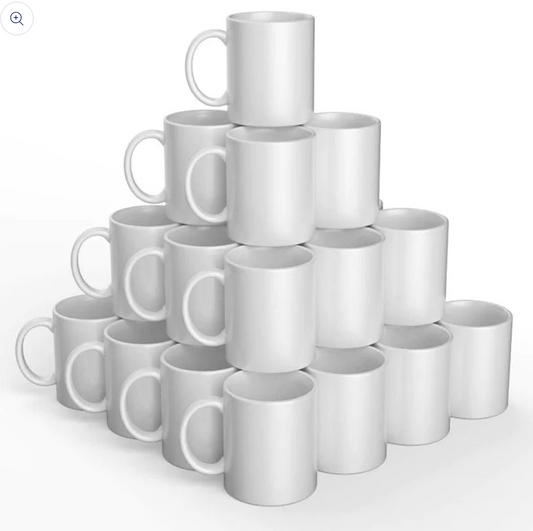 Lot de 48 mugs sublimation sans boite