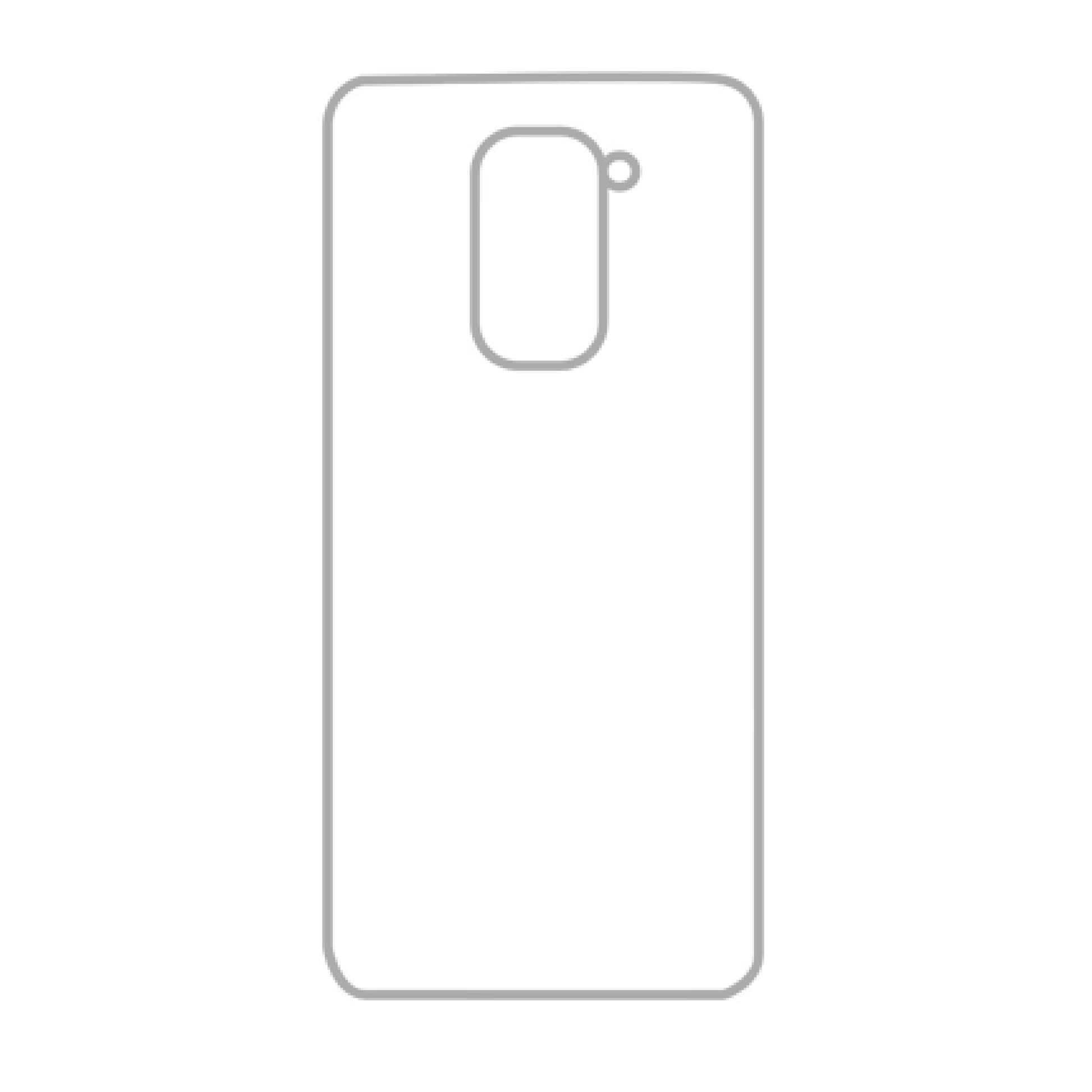 Coque sublimation 2D TPU pour Xiaomi Redmi Note 9. La plaque arrière en aluminium dédiée à la sublimation permet la personnalisation de la coque.