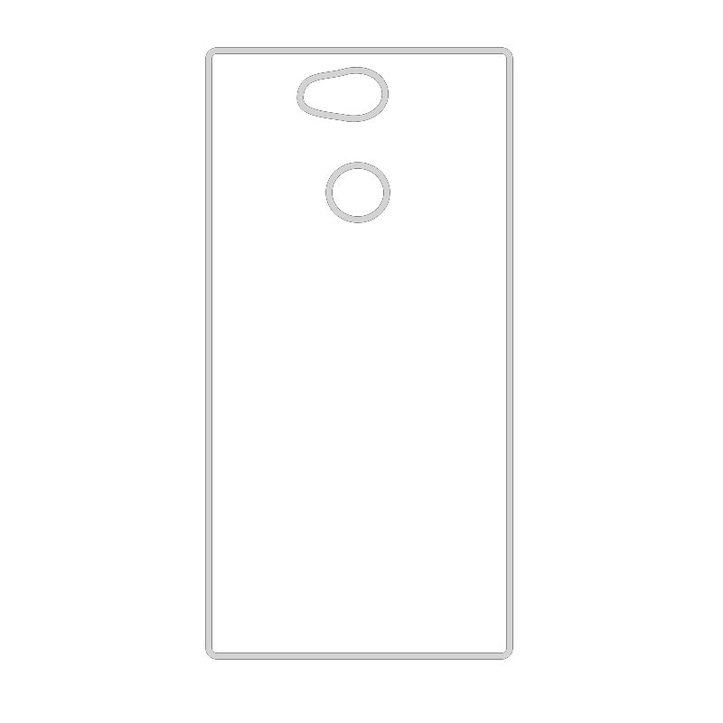 Coque sublimation 2D TPU pour Sony XPeria XA2 Ultra, XA2, XA1, XA. La plaque arrière en aluminium dédiée à la sublimation permet la personnalisation de la coque.