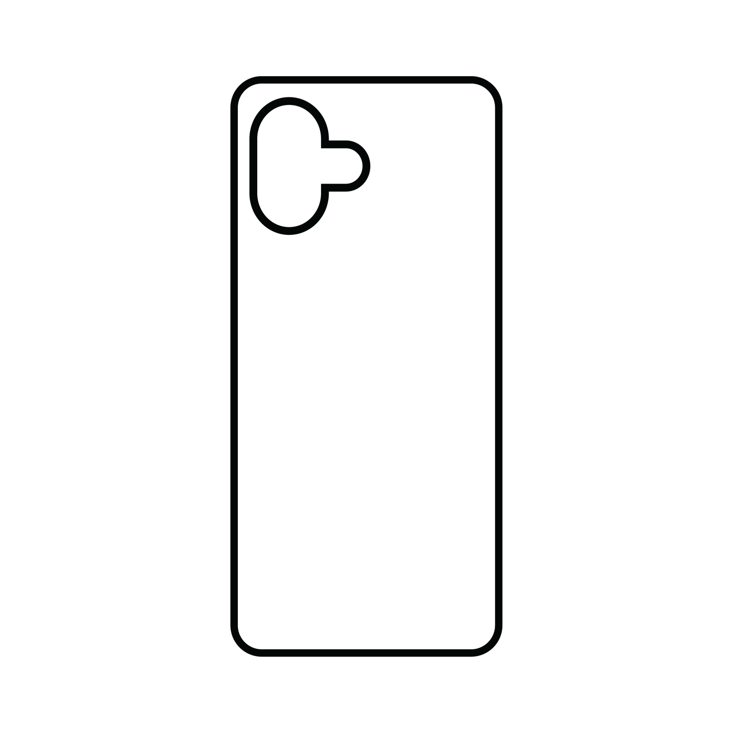 Coque sublimation 2D TPU pour Samsung Galaxy A07. La plaque arrière en aluminium dédiée à la sublimation permet la personnalisation de la coque.