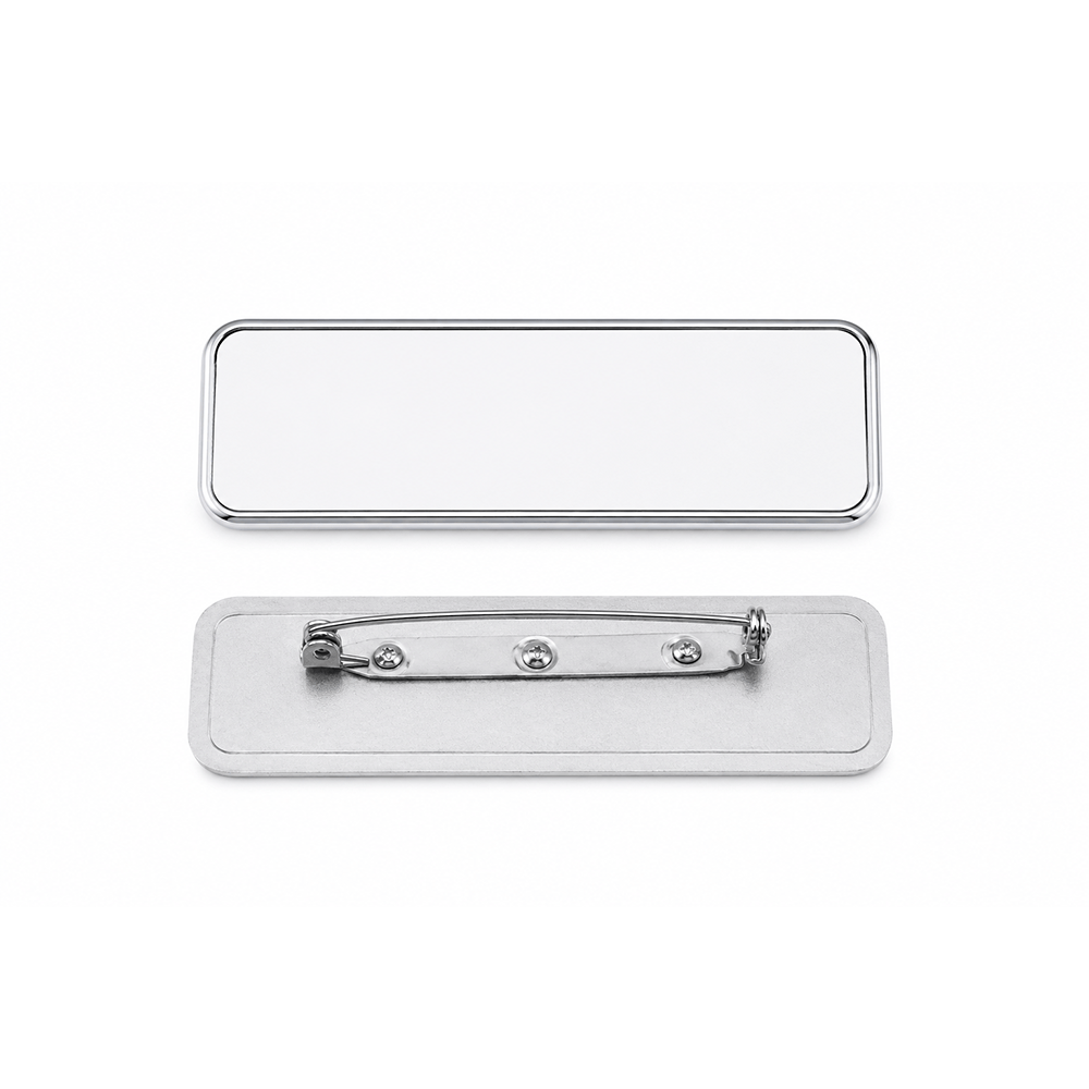 Coque-sublimation.fr Badge Badge sublimation rectangle en métal Badge sublimation rectangle en métal