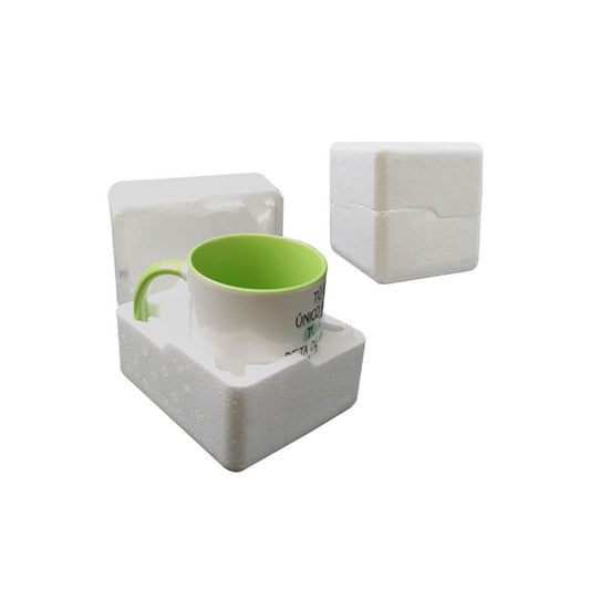 Polystyrene shipping mug box