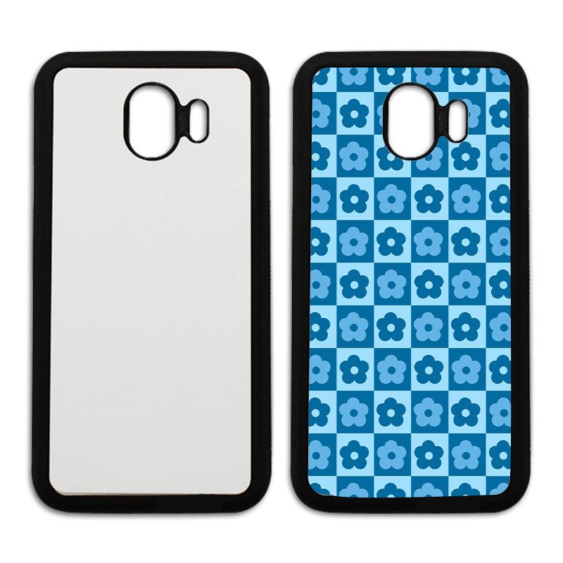 Coque sublimation 2D TPU pour Samsung Galaxy J8, J7, J6 Plus, J6, J5, J4 Prime, J4, J3, J2. La plaque arrière en aluminium dédiée à la sublimation permet la personnalisation de la coque.