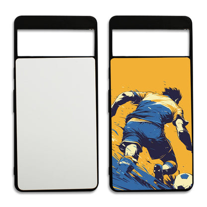 Coque sublimation 2D TPU pour Google Pixel 9Pro, 9 5G, 8A, 8, 7 Pro, 7, 6, 5, 4, 3XL, 3. La plaque arrière en aluminium dédiée à la sublimation permet la personnalisation de la coque.