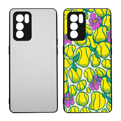 Coque sublimation 2D TPU pour Oppo Reno 8 Pro, 8 Lite, 6, 5 Pro Plus, 4, 2, Z. La plaque arrière en aluminium dédiée à la sublimation permet la personnalisation de la coque.