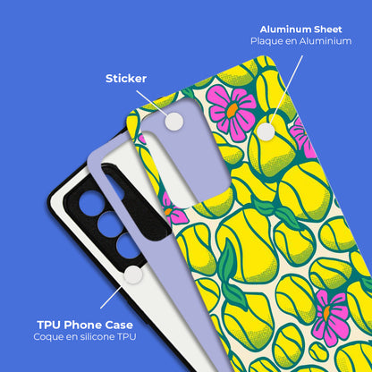 Coque sublimation 2D TPU pour Oppo Reno 8 Pro, 8 Lite, 6, 5 Pro Plus, 4, 2, Z. La plaque arrière en aluminium dédiée à la sublimation permet la personnalisation de la coque.