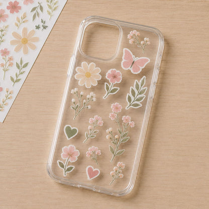 Coque en silicone transparent TPU souple pour personnalisation Cricut
