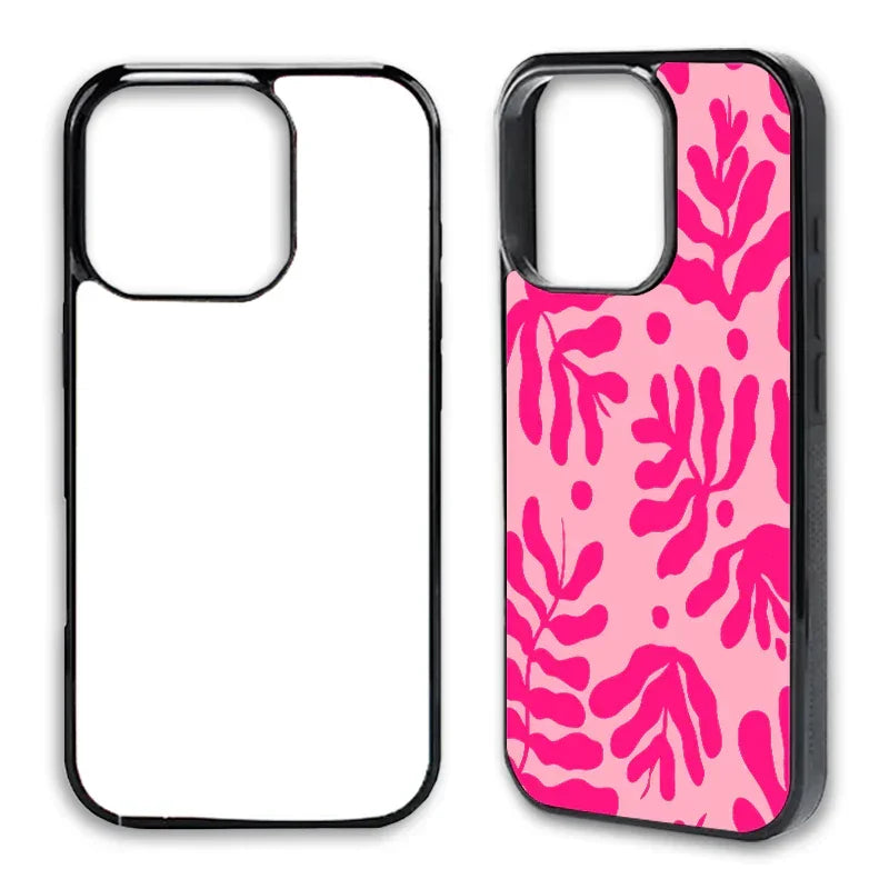 Coque sublimation iPhone vierge et après impression