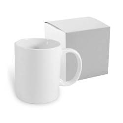White sublimable glossy ceramic mug 330cl 11oz