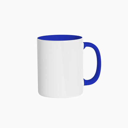 Mug bleu foncé en céramique idéal pour impression en sublimation