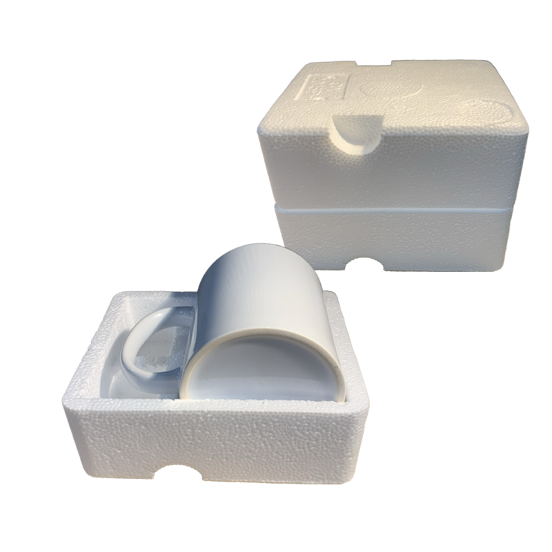 Polystyrene shipping mug box