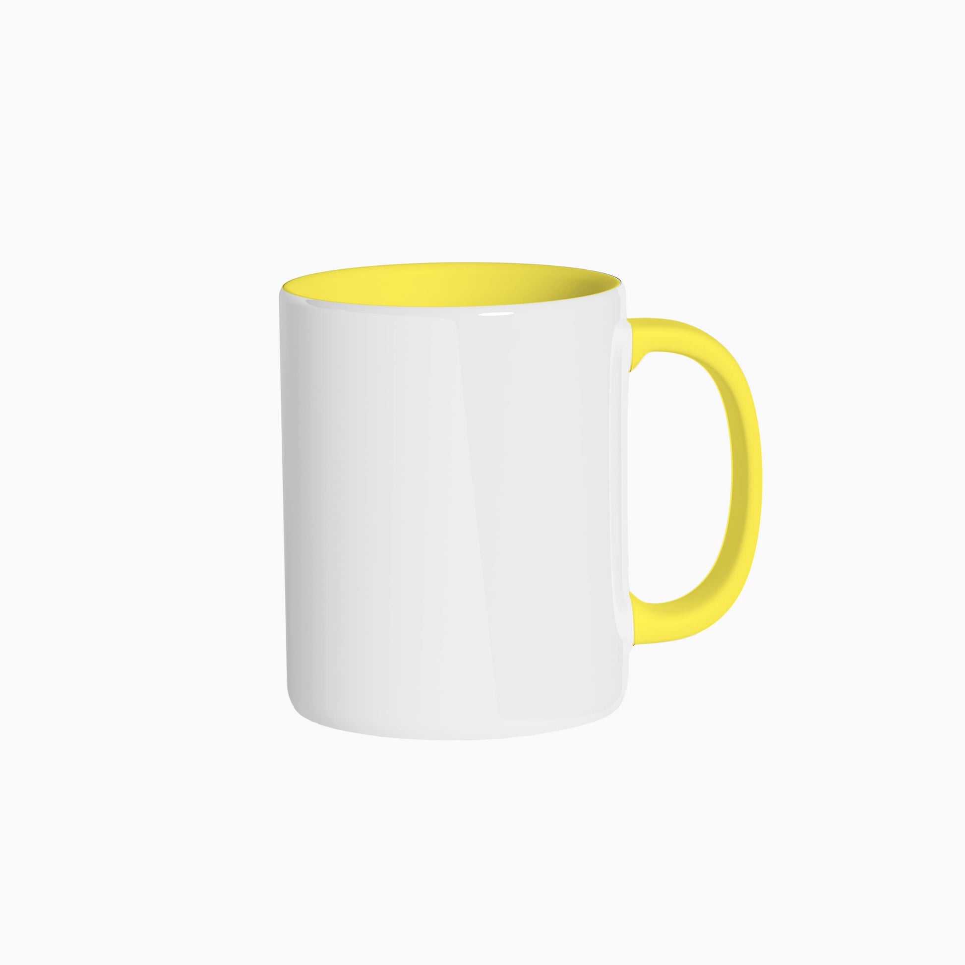 Mug jaune sublimation à personnaliser avec une presse à mug