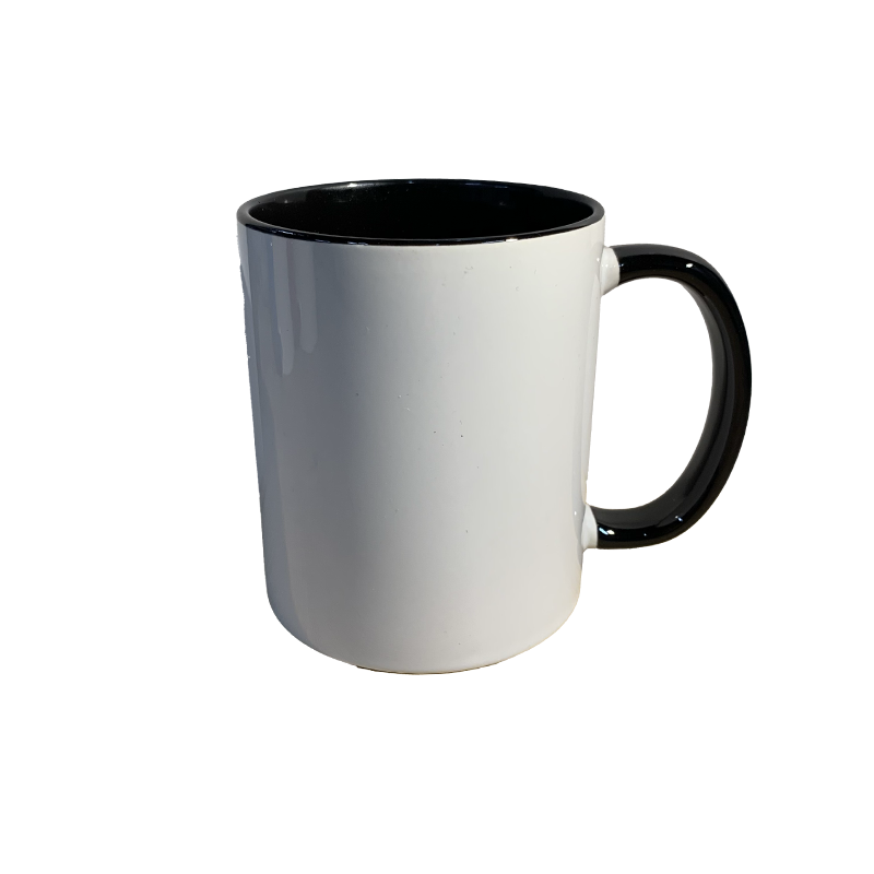 Mug noir impression sublimation