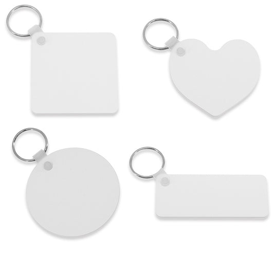 Double-Sided Printable Sublimation Blank Plastic Keychain