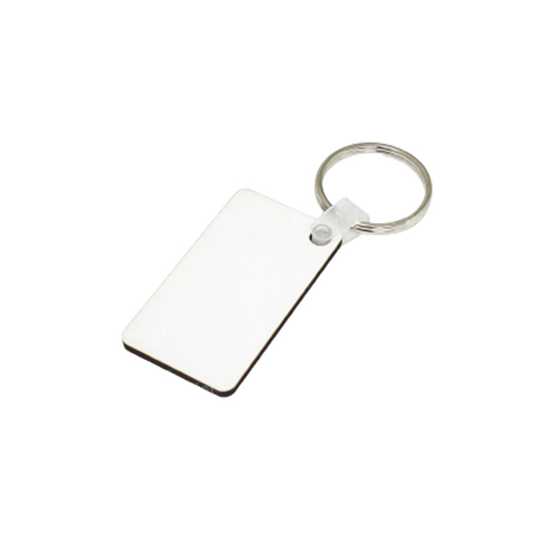 Porte-clés en plastique pour sublimation - rectangle