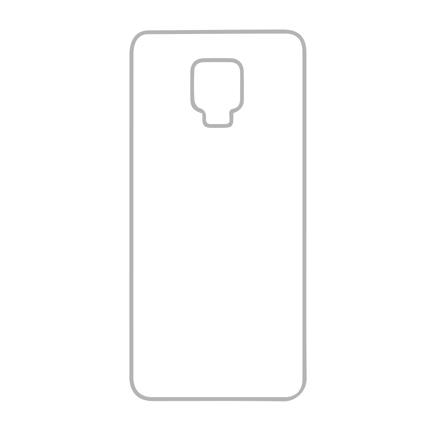 Coque sublimation 2D TPU pour Xiaomi Redmi Note 9S. La plaque arrière en aluminium dédiée à la sublimation permet la personnalisation de la coque.