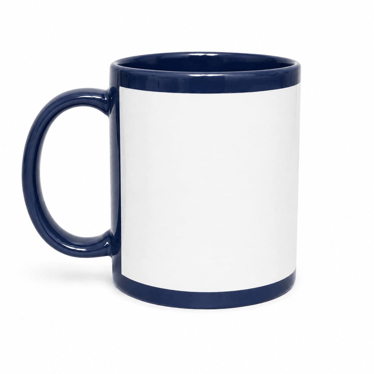 Coque-sublimation.fr Tasse Lot de 6 mugs bleu marine et blanc pour la sublimation Lot de 6 mugs bleu marine et blanc pour la sublimation