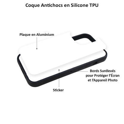 Coque Sublimation Apple - Contour noir - Coque-sublimation.fr