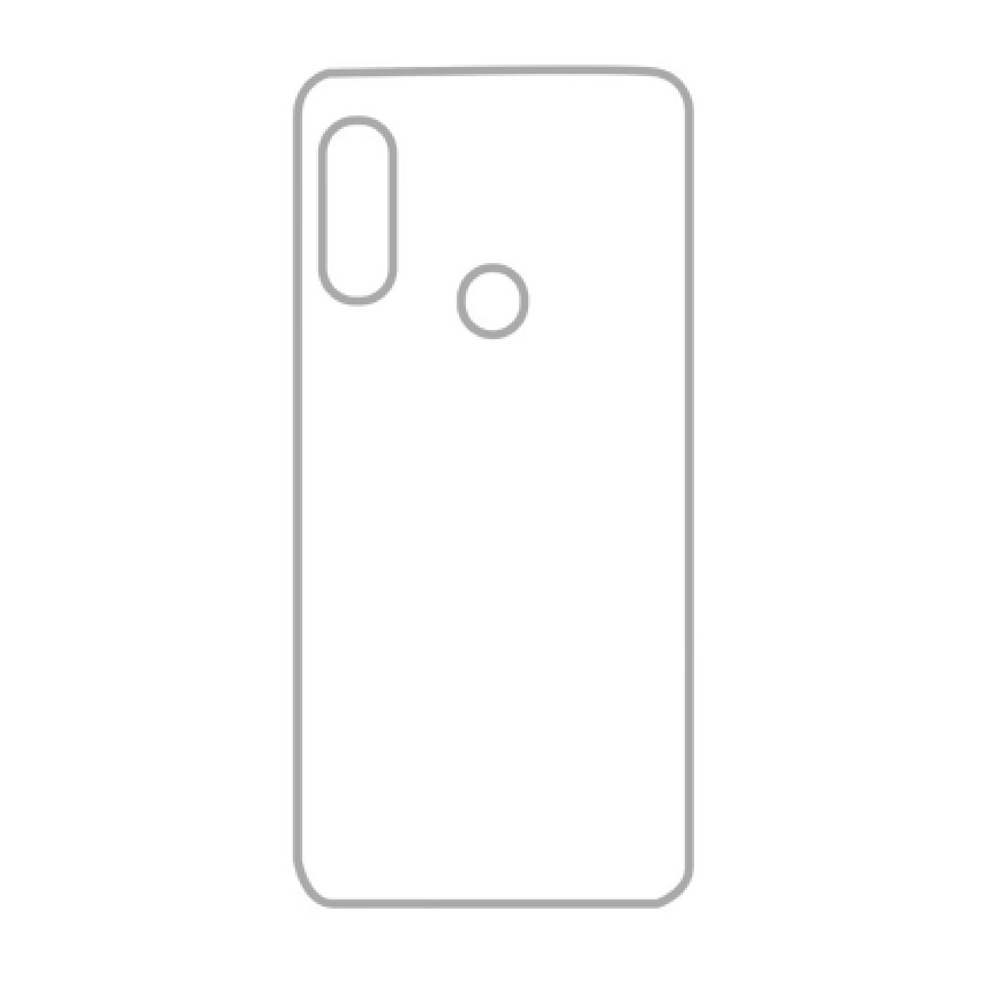 Coque sublimation 2D TPU pour Xiaomi Redmi Note 7 Pro. La plaque arrière en aluminium dédiée à la sublimation permet la personnalisation de la coque.