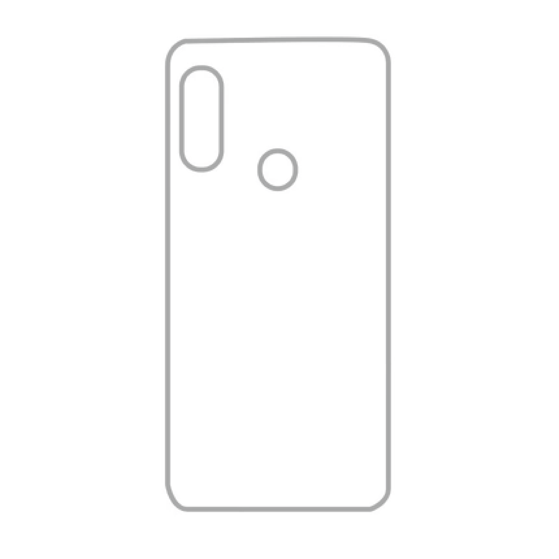 Coque sublimation 2D TPU pour Xiaomi Redmi Note 7 Pro. La plaque arrière en aluminium dédiée à la sublimation permet la personnalisation de la coque.