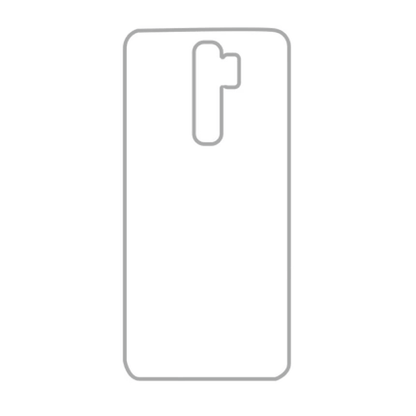 Coque sublimation 2D TPU pour Xiaomi Redmi Note 8 Pro. La plaque arrière en aluminium dédiée à la sublimation permet la personnalisation de la coque.